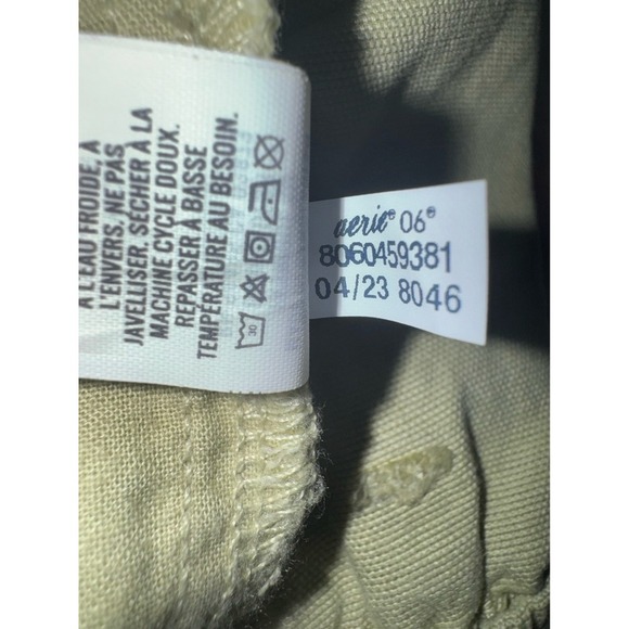 Aerie pleated utility shorts light green elastic back‎ medium - Picture 8 of 10